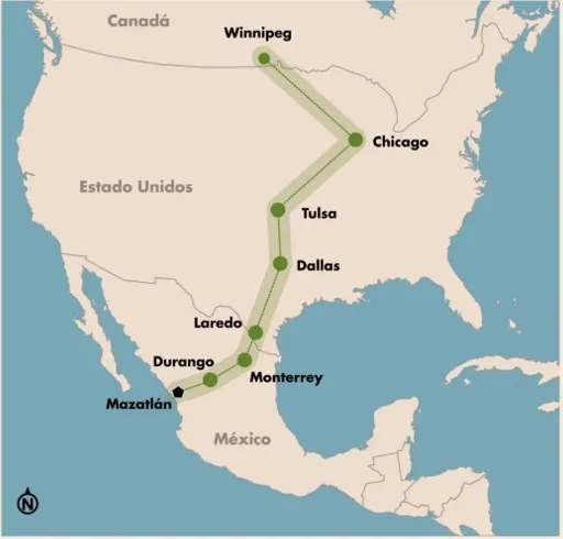 【投资墨西哥】纵贯北美三国的这条铁路令人期待